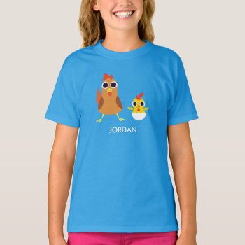 Maria & Bandit The Chickens T-shirt by peekaboobarn at Zazzle