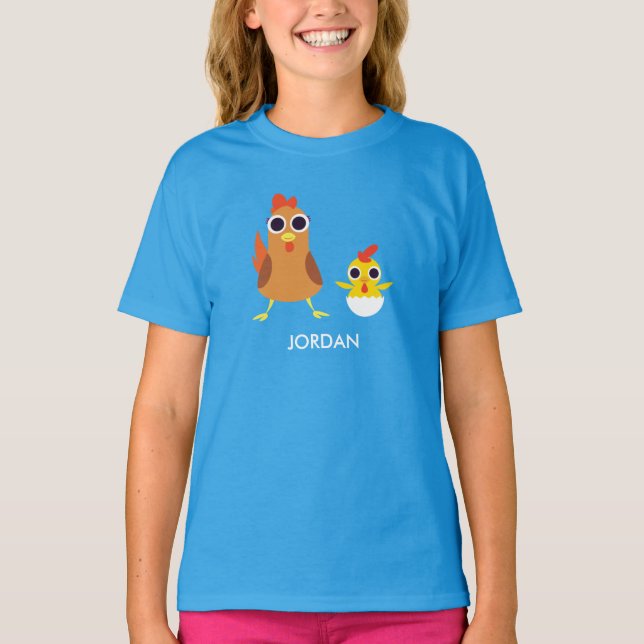 Maria & Bandit the Chickens T-Shirt (Front)