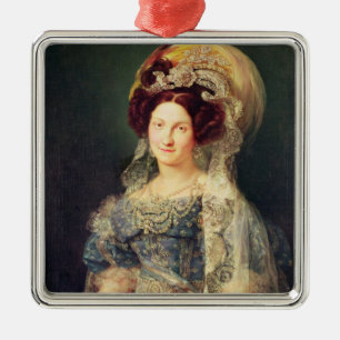 Maria Christina de Bourbon Metal Ornament