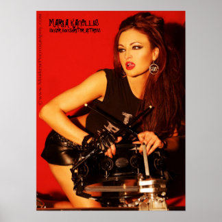MARIA KANELLIS DRUMMER POSTER