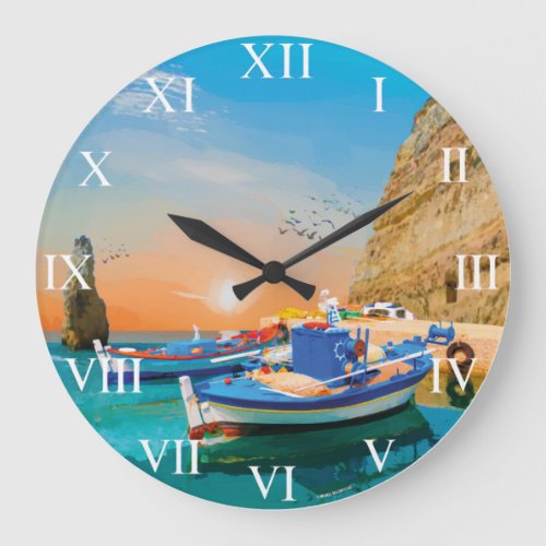  MARIA MADRUGAS 145  Portugal Barcos de pesca Large Clock