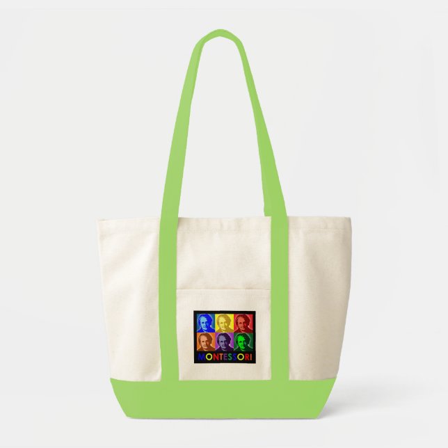 Maria Montessori Pop-Art Tote Bag (Front)
