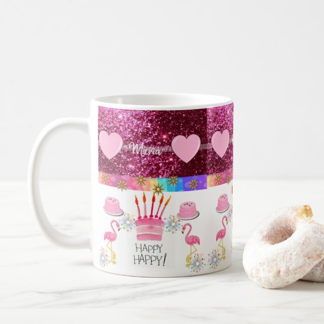Maria Mug Happy Birthday Mug (With Donut)