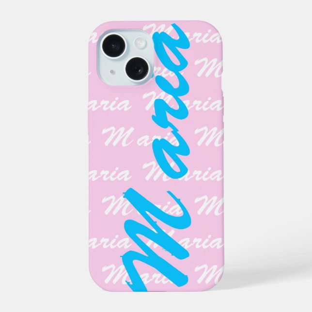 Maria Name Design Pattern Iphone Case (Back)