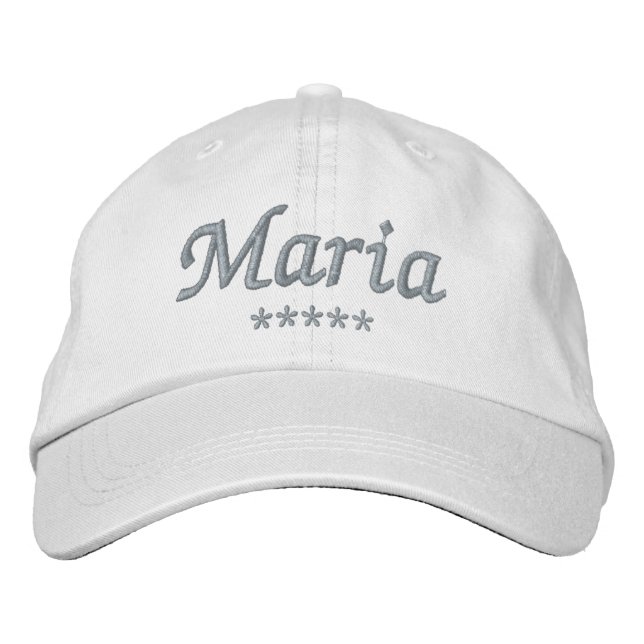 Maria Name Embroidered Baseball Cap (Front)