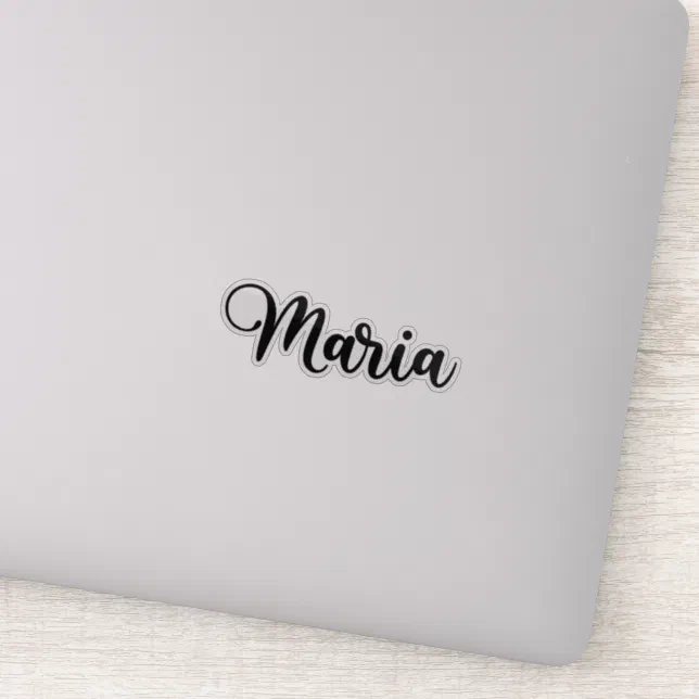 Maria Name - Handwritten Calligraphy Sticker | Zazzle