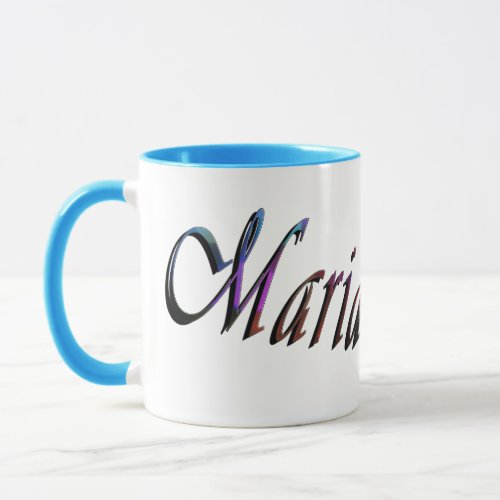 Maria Name Logo Blue Combo Coffee Mug