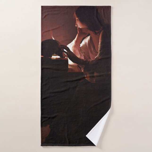 Maria Regrets, La Tour Bath Towel (Bath Towel)