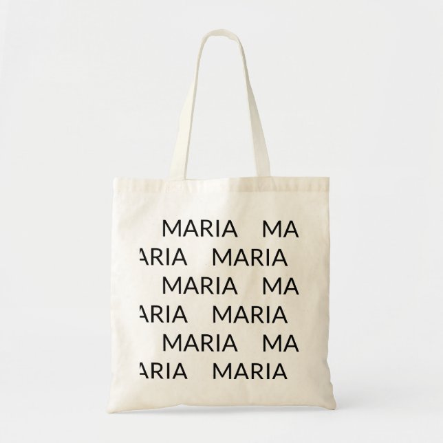 MARIA simple minimal Tote Bag (Front)