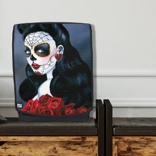 Maria Sugar Skull Red Roses Backpack