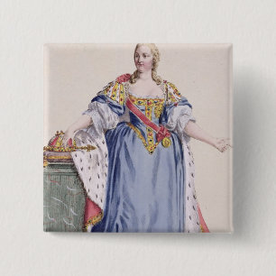 Maria Theresa (1717-80) Empress of Austria, from ' Pinback Button