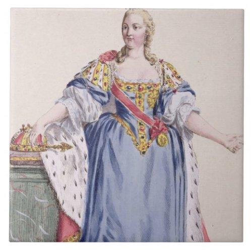 Maria Theresa 1717_80 Empress of Austria from  Tile