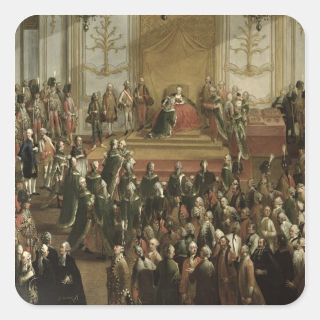 Maria Theresa Square Sticker (Front)