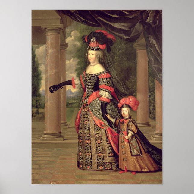 Maria Theresa  wife of Louis XIV Poster (Front)