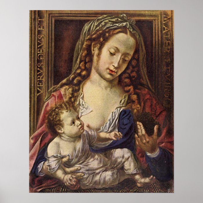 Maria with the child by Jan Mabuse Print