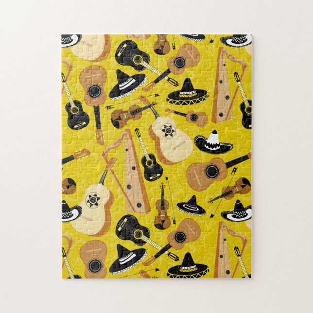 Mariachi Band Instruments Jigsaw Puzzle (Vertical)