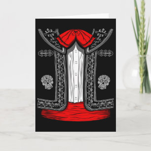 Mariachi Charro Mexican Cinco De Mayo Costume  Card