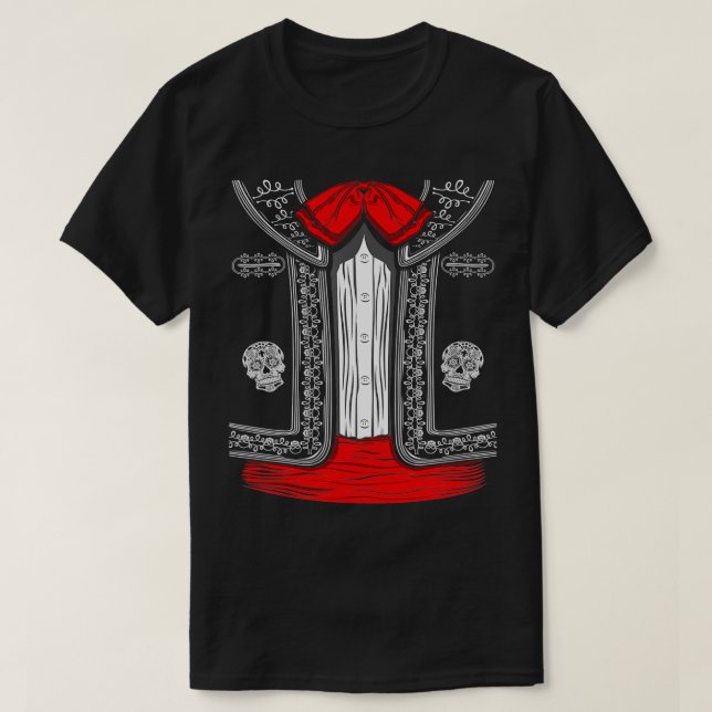 Mariachi Charro Mexican Cinco de Mayo Costume  T-Shirt (Design Front)