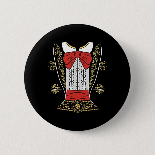 Mariachi Charro Mexican Costume For Cinco De Mayo  Button (Front)