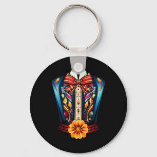 Mariachi Charro Mexican Costume For Cinco De Mayo  Keychain