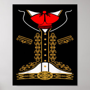 Mariachi Charro Mexican Costume For Cinco De Mayo  Poster