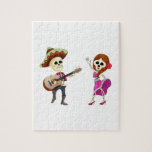 Mariachi Dancing Day of the Dead Couple Jigsaw Puzzle Mariachi Dancing Day of the Dead Couple Jigsaw Puzzle
