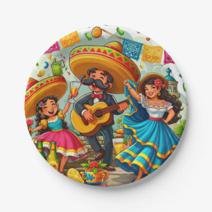 Mariachi Fiesta Paper Plates