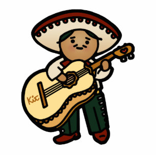 mariachi man on the mantle. cutout