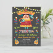 Mariachi Mexcian Fiesta Birthday Party invitation (Standing Front)