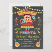 Mariachi Mexcian Fiesta Birthday Party invitation (Front)