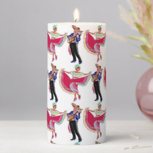 " Mariachi music" Pillar Candle