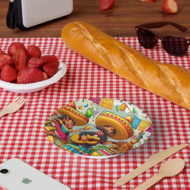 Mariachi  paper bowls (Picnic)