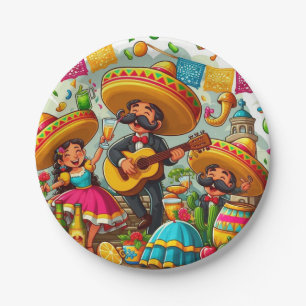 Mariachi  paper plates