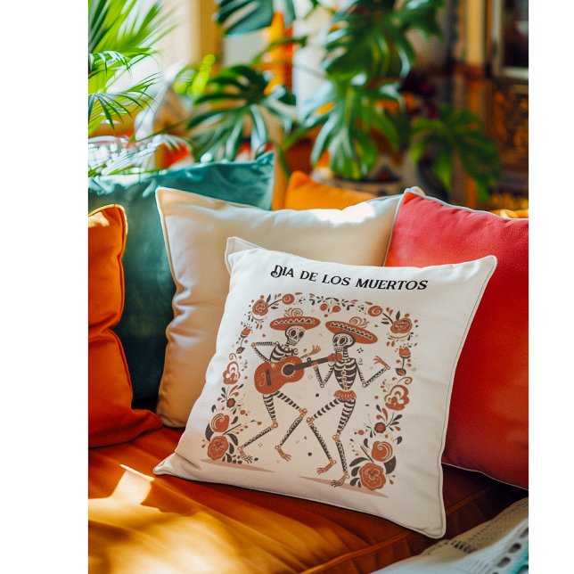 Mariachi Spirits, custom Throw Pillow (Creator Uploaded)