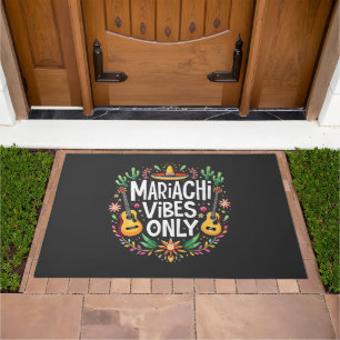 Mariachi Vibes Only Mexico Saxophone Music Lovers  Doormat