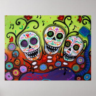 MARIACHIS DAY OF THE DEAD POSTER
