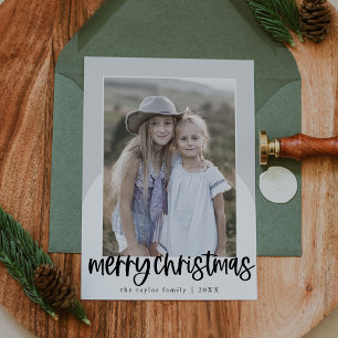 MARIAH Black Arch Fun Family Photo Christmas Holiday Card