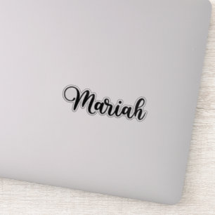 Mariah Name - Handwritten Calligraphy Sticker