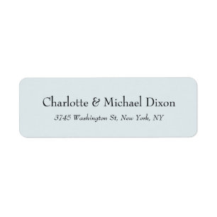 Marian Blue Classical Stylish Elegant Family Name Label