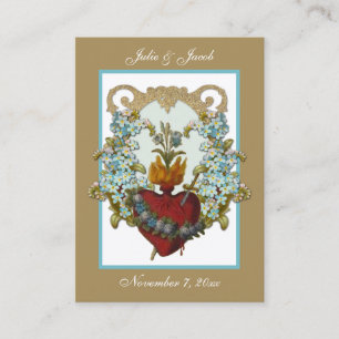 Marian Catholic Wedding Favor Holy Card