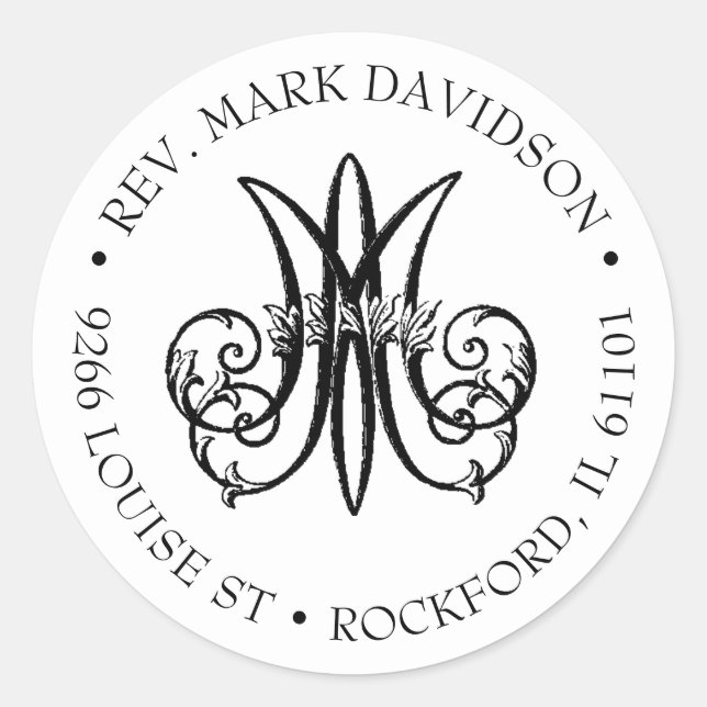 Marian Cross Religious  Address Label (Front)