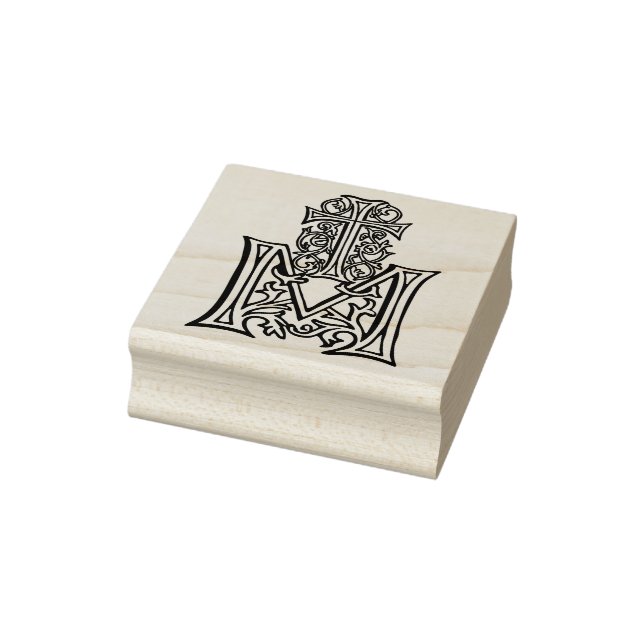 Marian Cross signifying Pure Love and devotion Rubber Stamp (Stamp)
