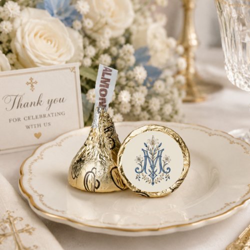 Marian Monogram Traditional Catholic Wedding Hershey®'s Kisses®