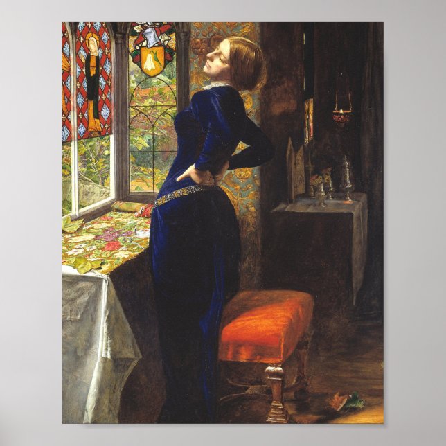 Mariana By John Everett Millais Poster (Front)