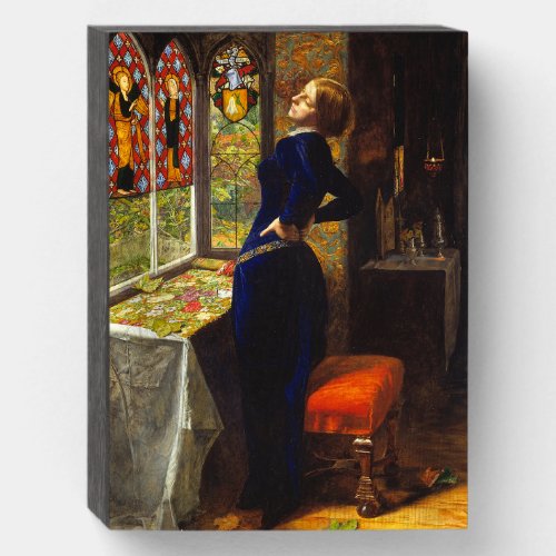 Mariana c 1851 by Sir John Everett Millais Wooden Box Sign