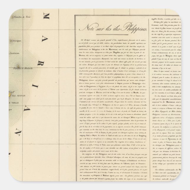 Mariana Islands Oceania no 5 Square Sticker (Front)