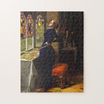 Mariana - John Everett Millais Jigsaw Puzzle by VintageArtPosters at Zazzle