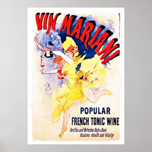 Mariani Wine Vintage French Art_deco Ad Poster