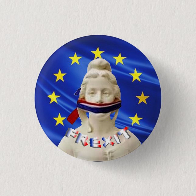 marianne frexit pinback button (Front)
