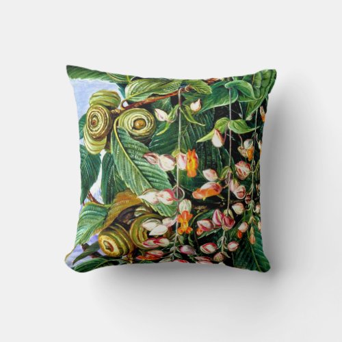 Marianne North A Darjeeling Oak Throw Pillow